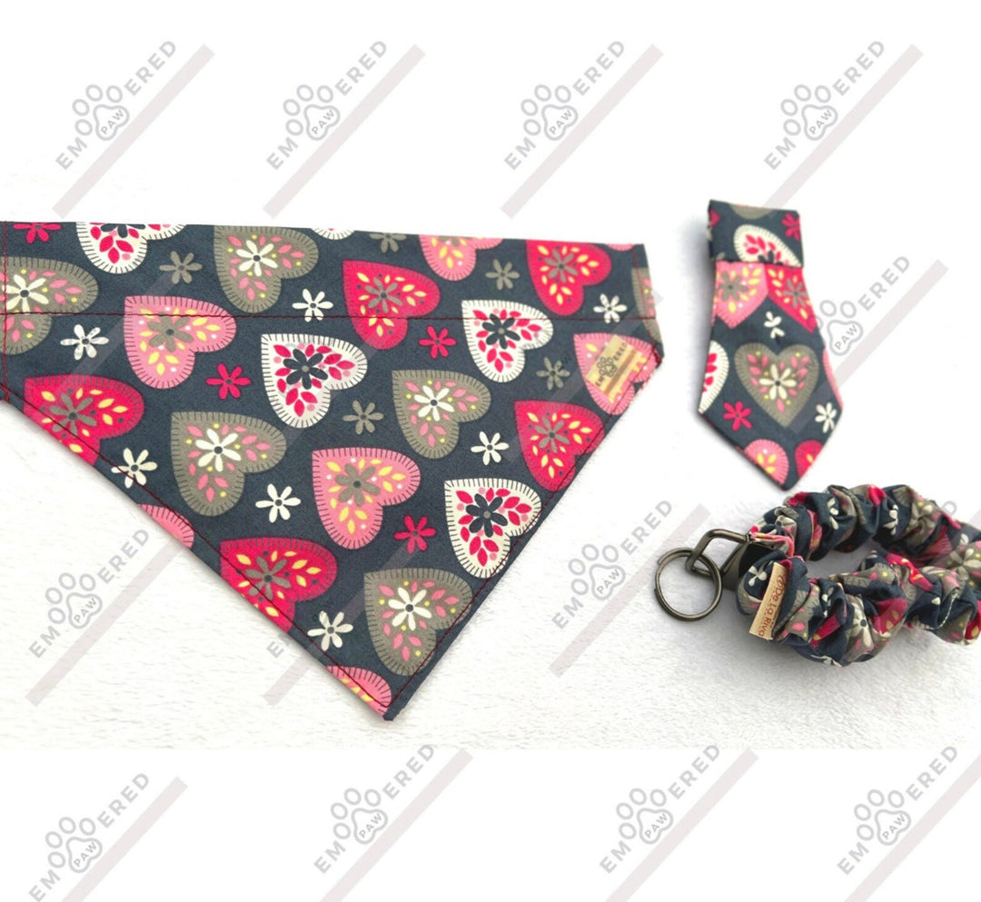 Valentines Sets for Pets Lovers - Dog/Cat Bandanas